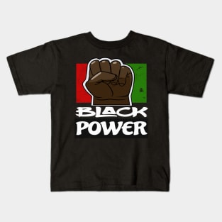 Black Power Fist Kids T-Shirt